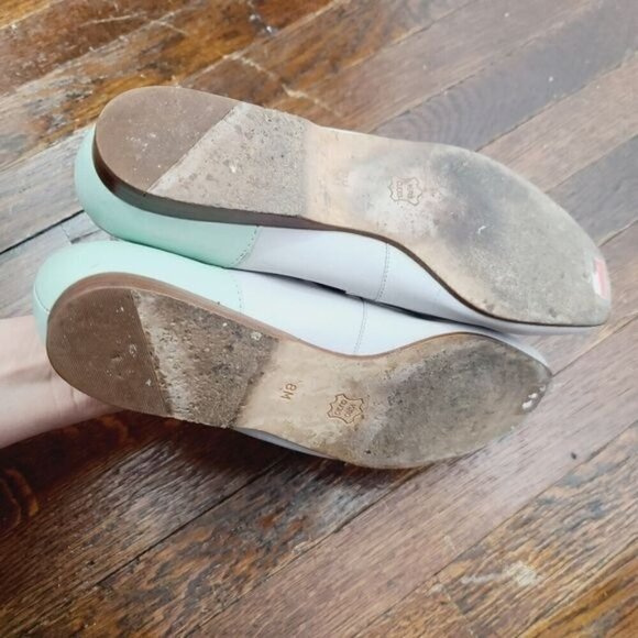 Enzo Angiolini Pastel Green Leather Liberty Loafers 8 M - Picture 5 of 15